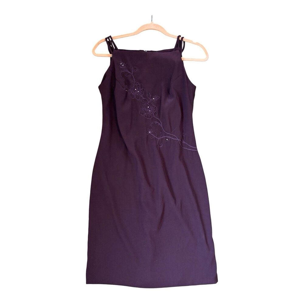 Vintage 90s BCBG Sleeveless Cocktail Dress Mini Dress Size 4 LBD Party Staple